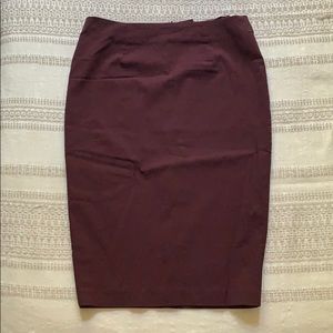 Burgandy Pencil skirt